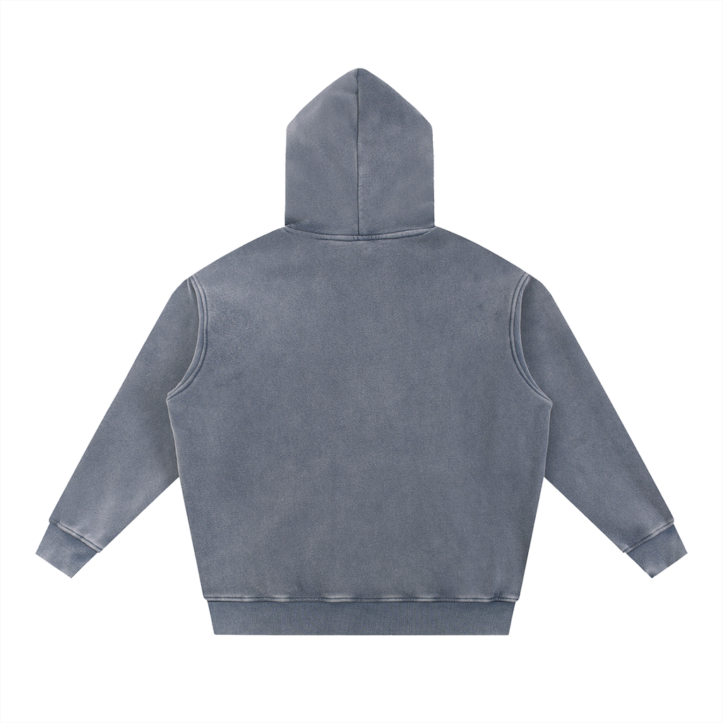 Unisex Snow Wash Fleece Oversize Hoodie