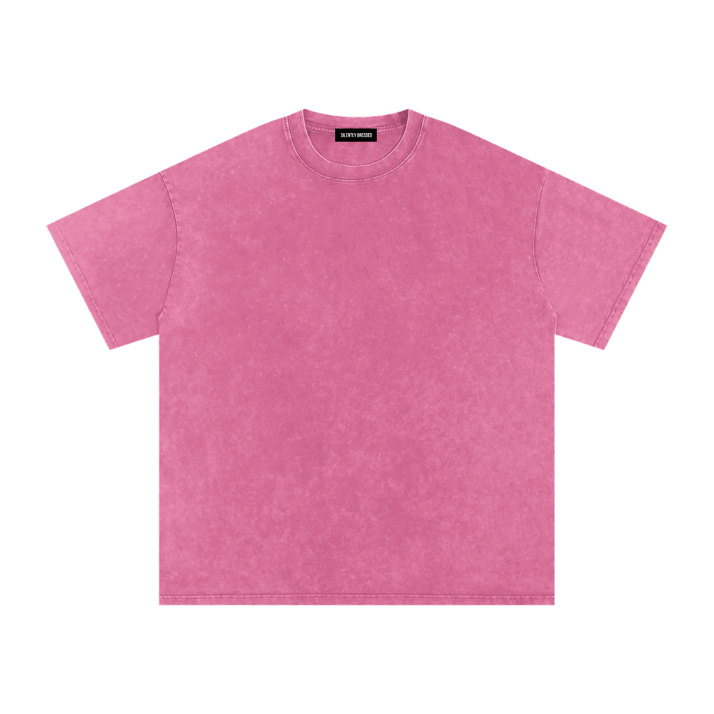 Unisex Snow Washed Oversized Cotton T-Shirt