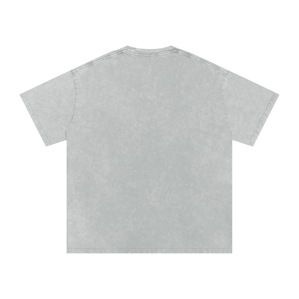 Unisex Snow Washed Oversized Cotton T-Shirt