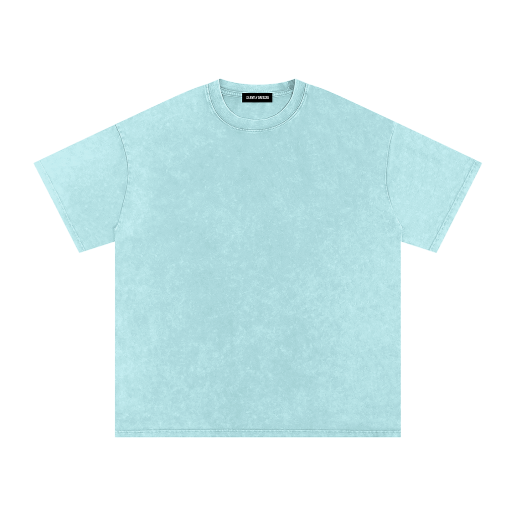 Unisex Snow Washed Oversized Cotton T-Shirt