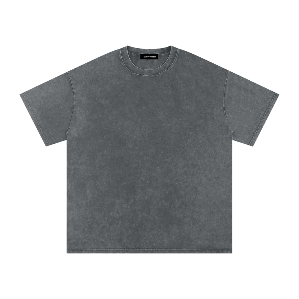 Unisex Snow Washed Oversized Cotton T-Shirt