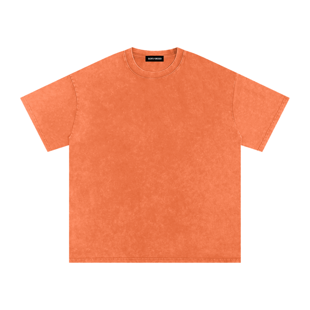 Unisex Snow Washed Oversized Cotton T-Shirt