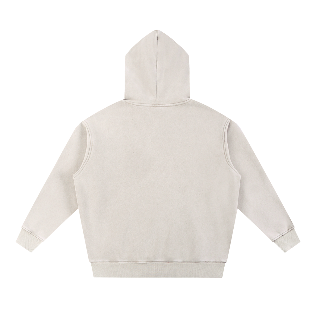 Unisex Snow Wash Fleece Oversize Hoodie