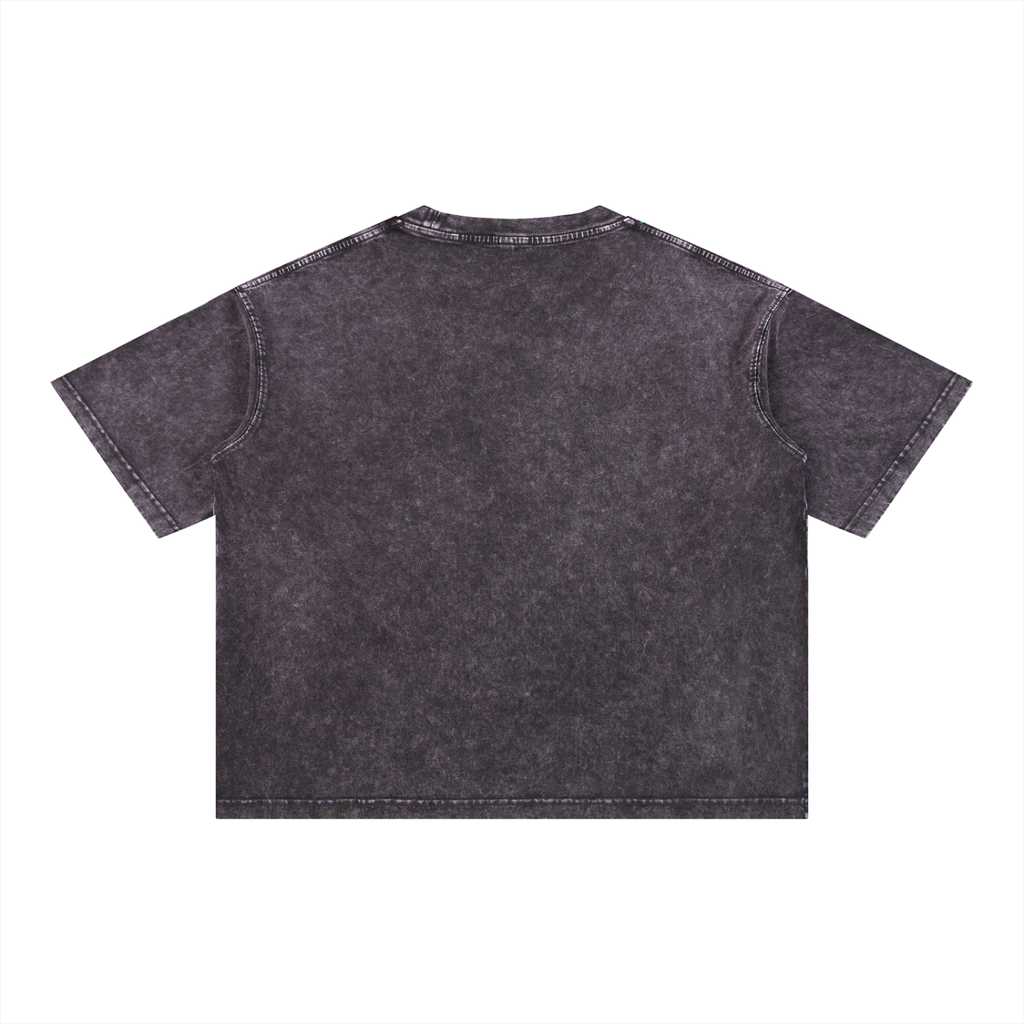 Unisex Mineral Wash Boxy Cotton T-Shirt
