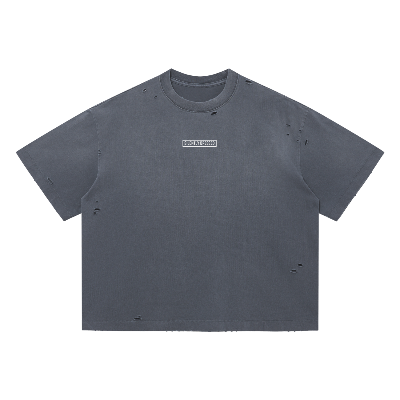 Unisex Vintage Washed Distressed Boxy Oversized T-Shirt