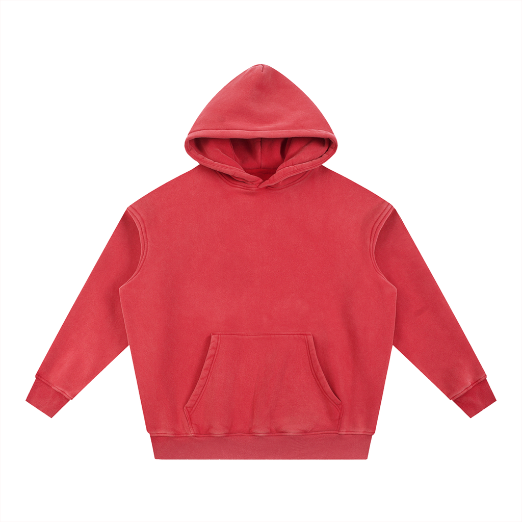 Unisex Snow Wash Fleece Oversize Hoodie