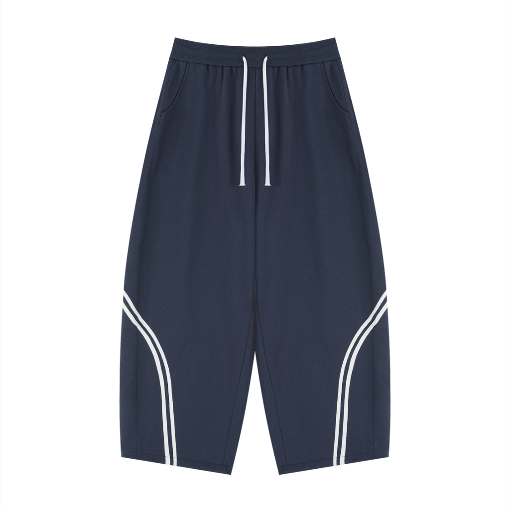 Unisex Wide Leg Piping Sweatpants