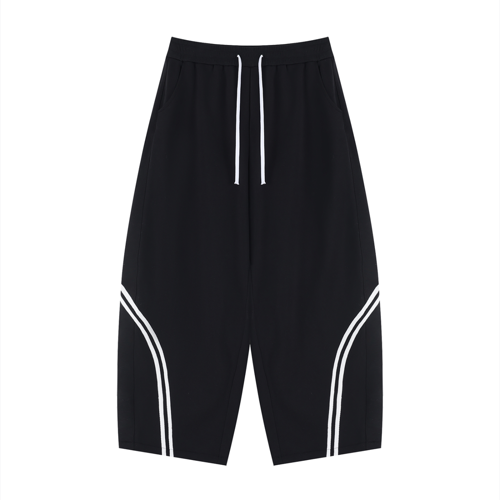 Unisex Wide Leg Piping Sweatpants