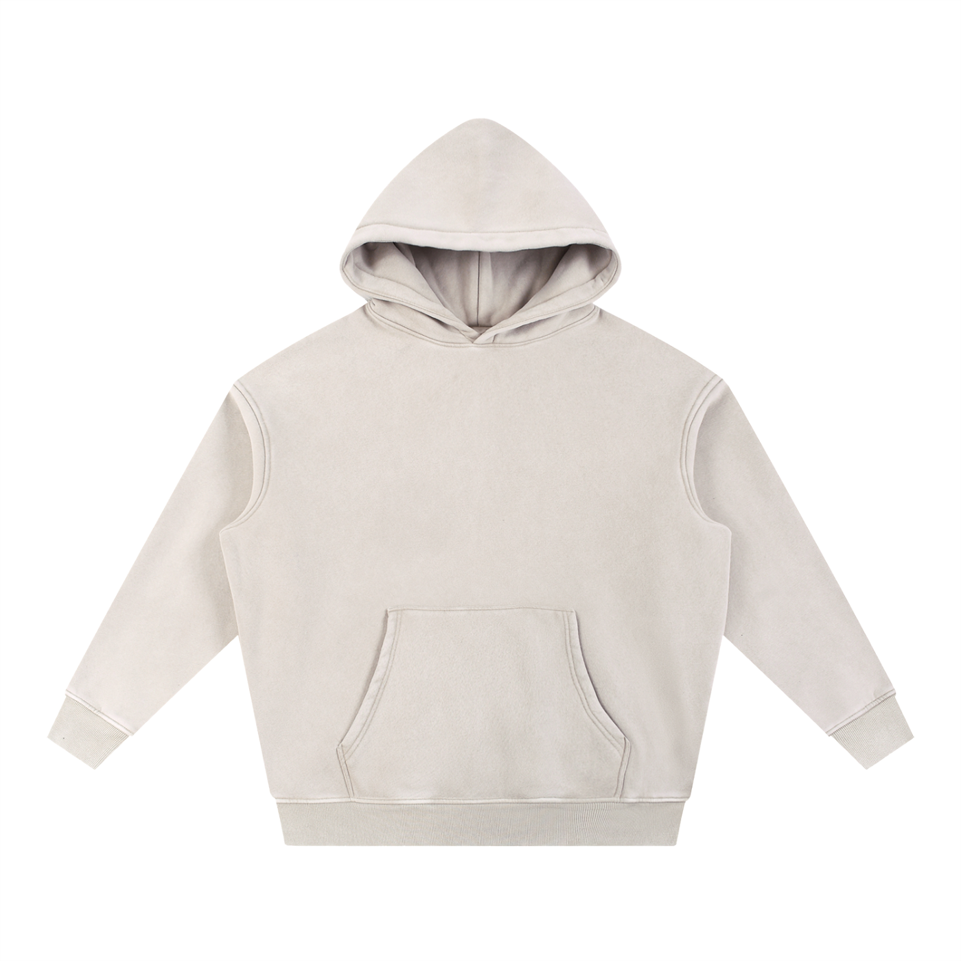 Unisex Snow Wash Fleece Oversize Hoodie