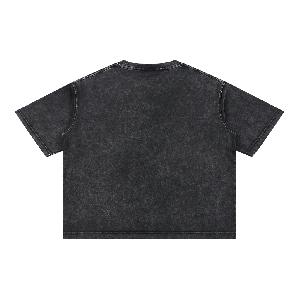 Unisex Mineral Wash Boxy Cotton T-Shirt