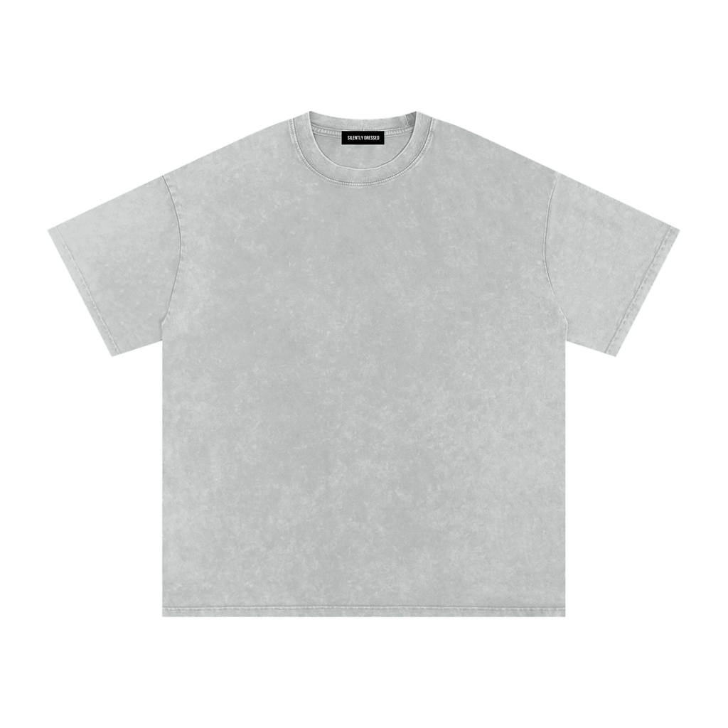 Unisex Snow Washed Oversized Cotton T-Shirt