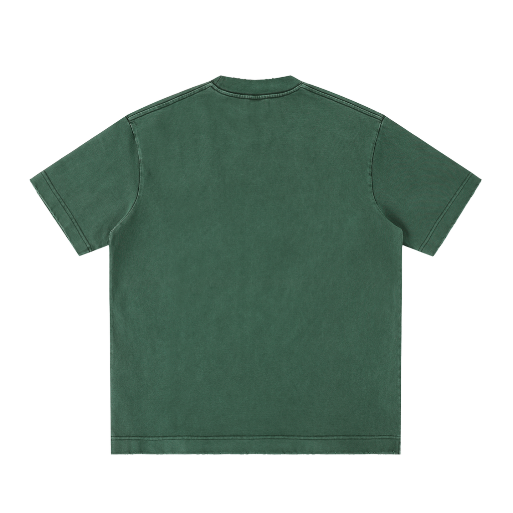 Heavyweight Vintage T-Shirt, Unisex Washed Cotton Streetwear Tee