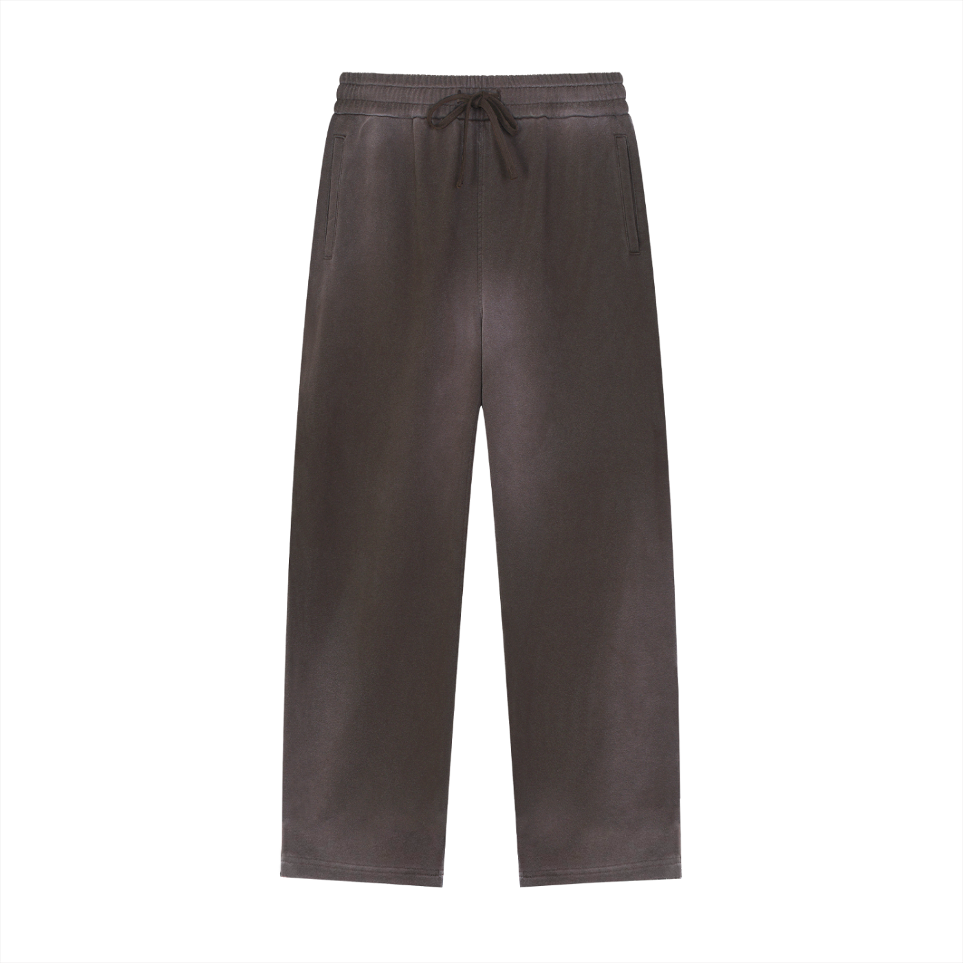 Unisex Sun Fade Raw Edge Straight-Leg Sweatpants