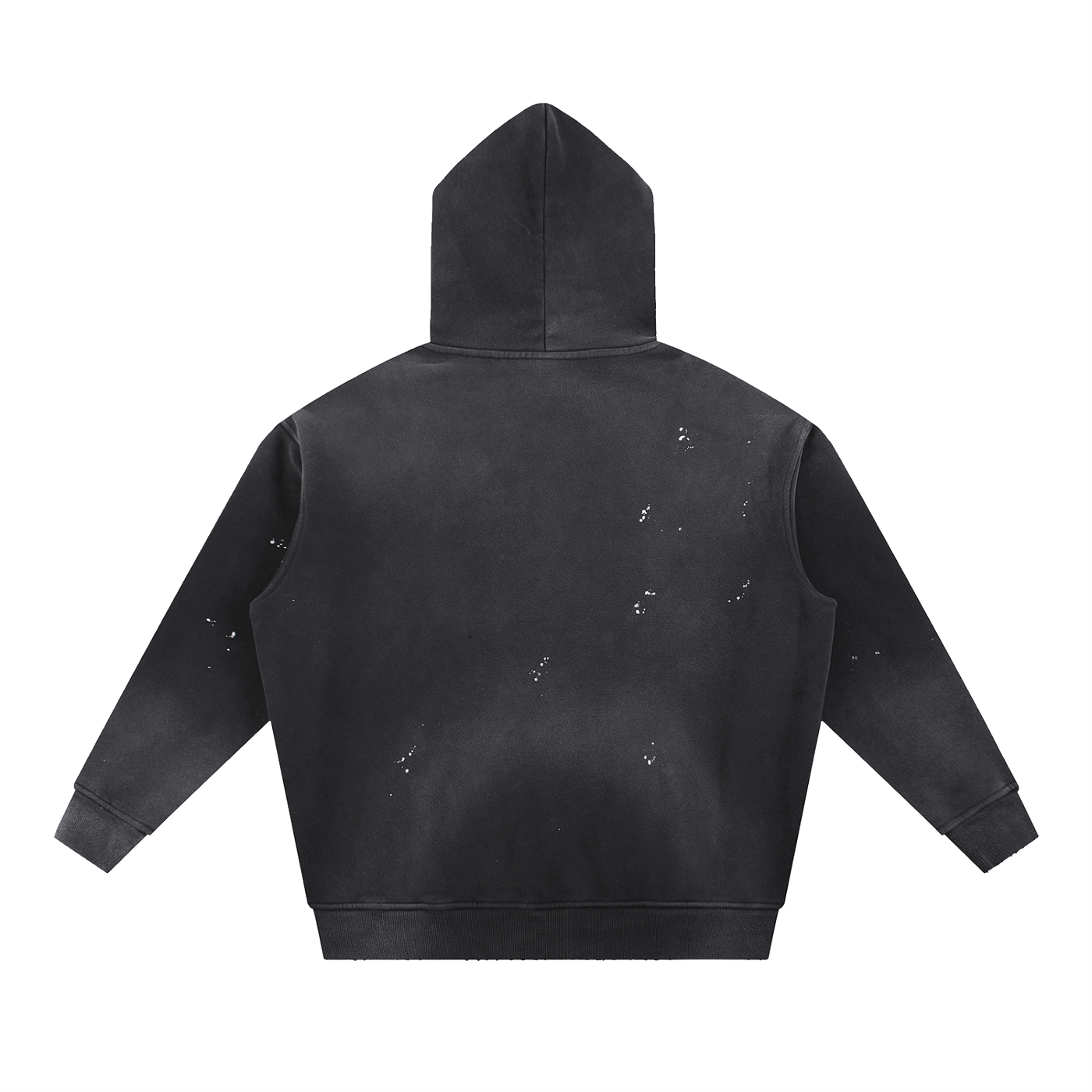 Unisex Vintage Washed Frayed Fleece Hoodie