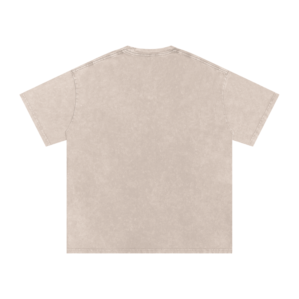 Unisex Snow Washed Oversized Cotton T-Shirt