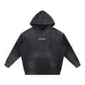Unisex Vintage Washed Frayed Fleece Hoodie