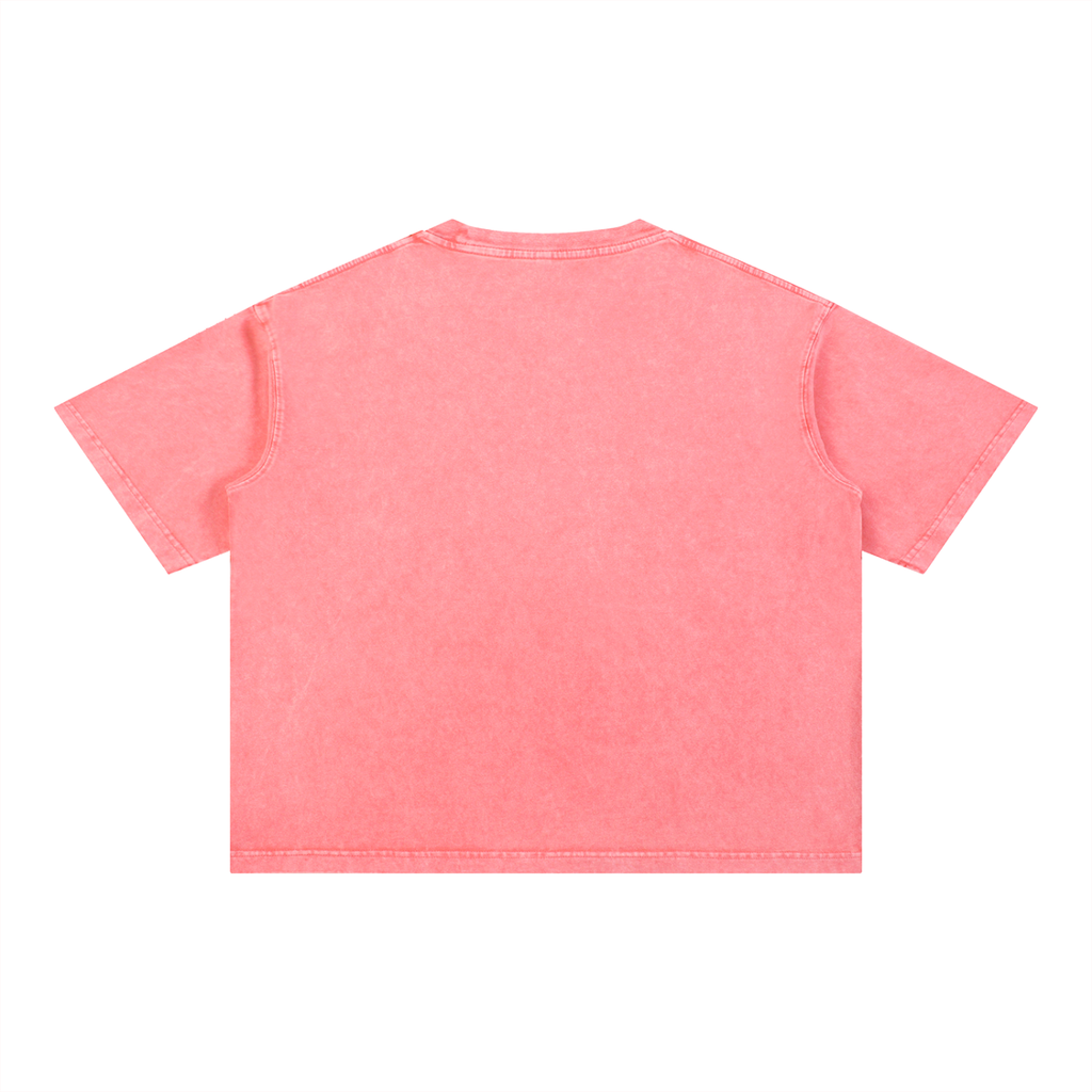 Unisex Mineral Wash Boxy Cotton T-Shirt