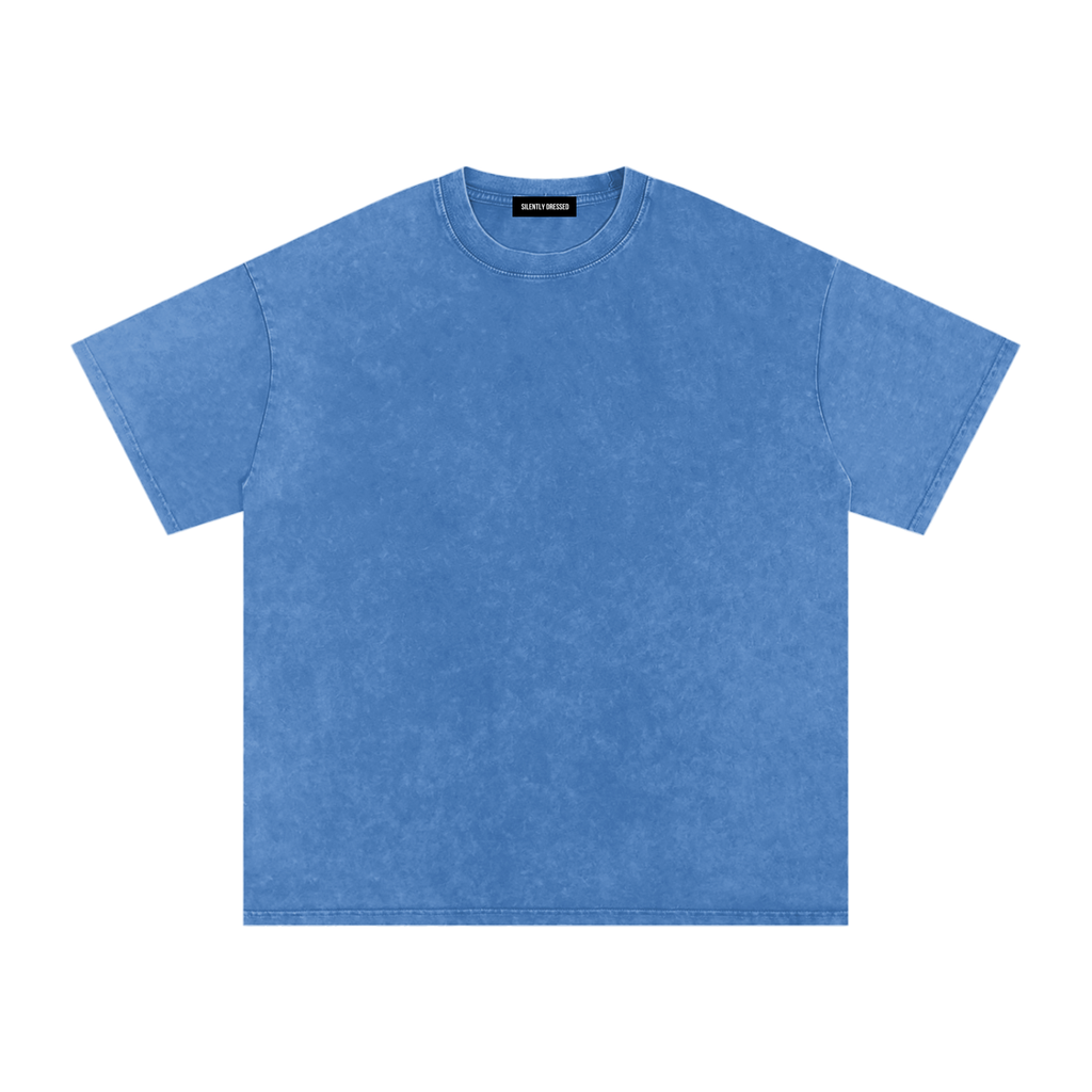 Unisex Snow Washed Oversized Cotton T-Shirt