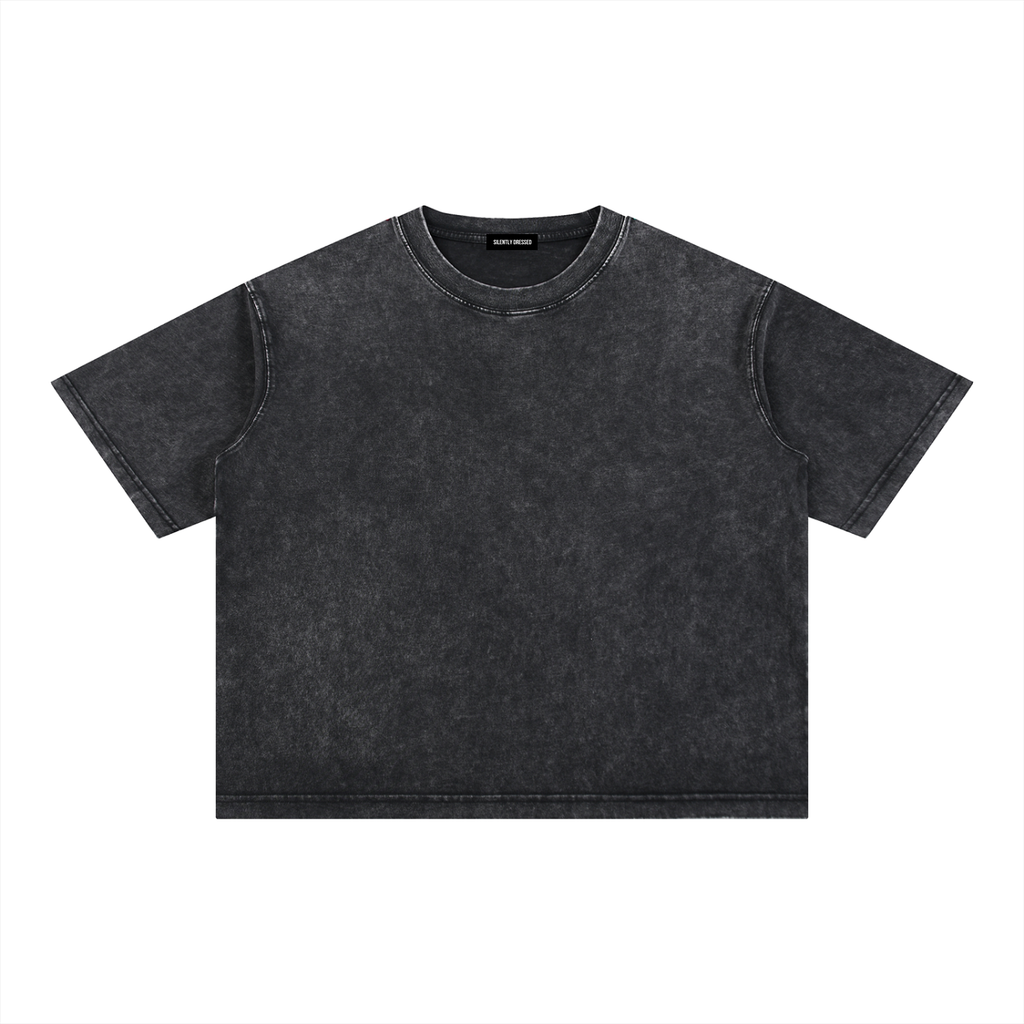 Unisex Mineral Wash Boxy Cotton T-Shirt