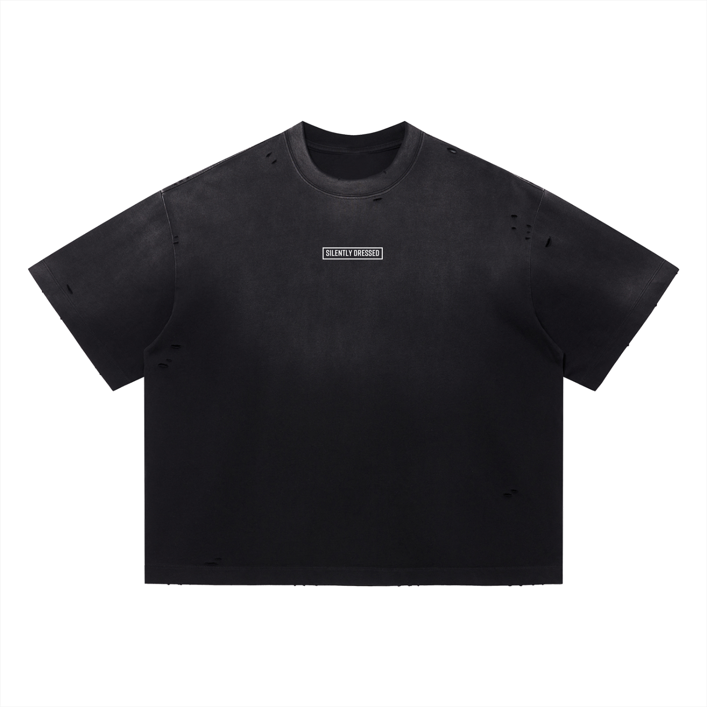 Unisex Vintage Washed Distressed Boxy Oversized T-Shirt