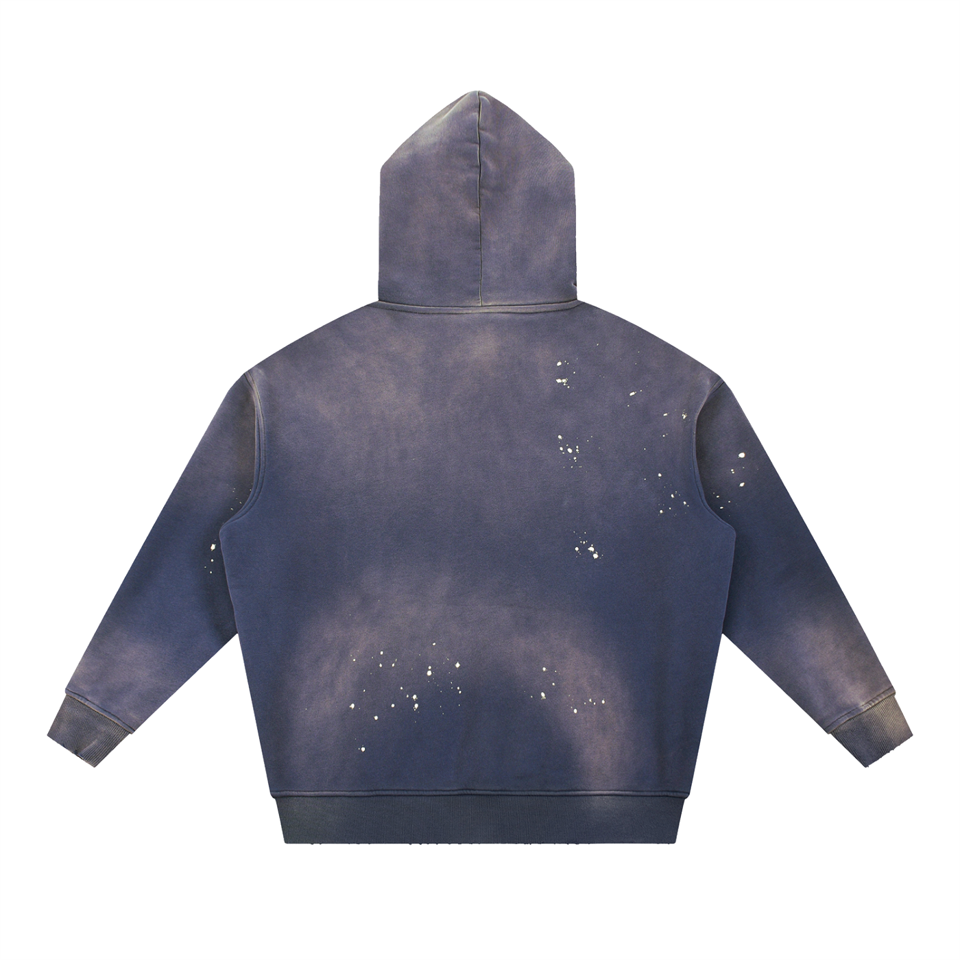 Unisex Vintage Washed Frayed Fleece Hoodie