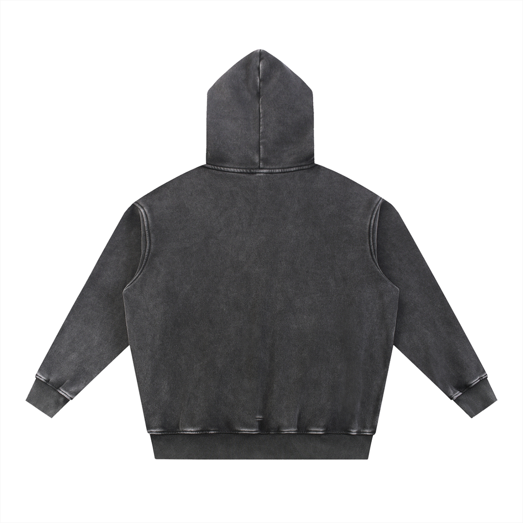Unisex Snow Wash Fleece Oversize Hoodie