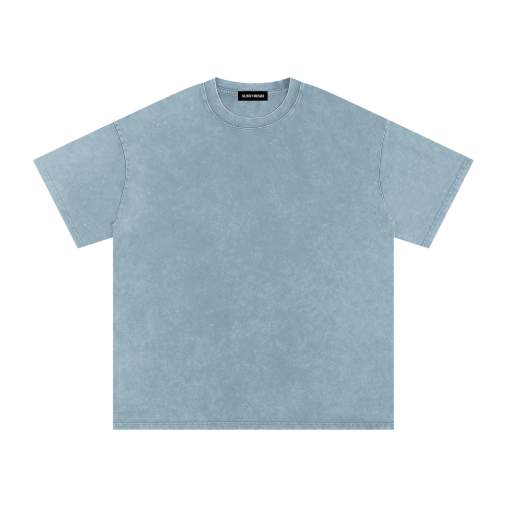 Unisex Snow Washed Oversized Cotton T-Shirt