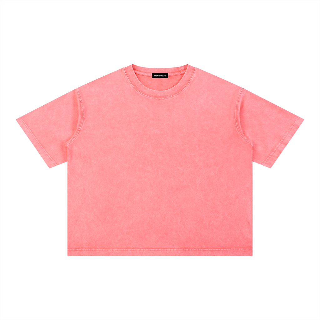 Unisex Mineral Wash Boxy Cotton T-Shirt