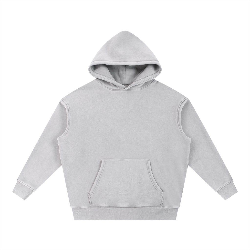 Unisex Snow Wash Fleece Oversize Hoodie
