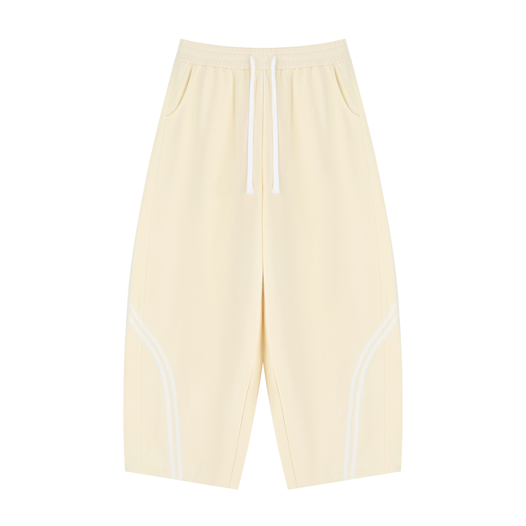 Unisex Wide Leg Piping Sweatpants