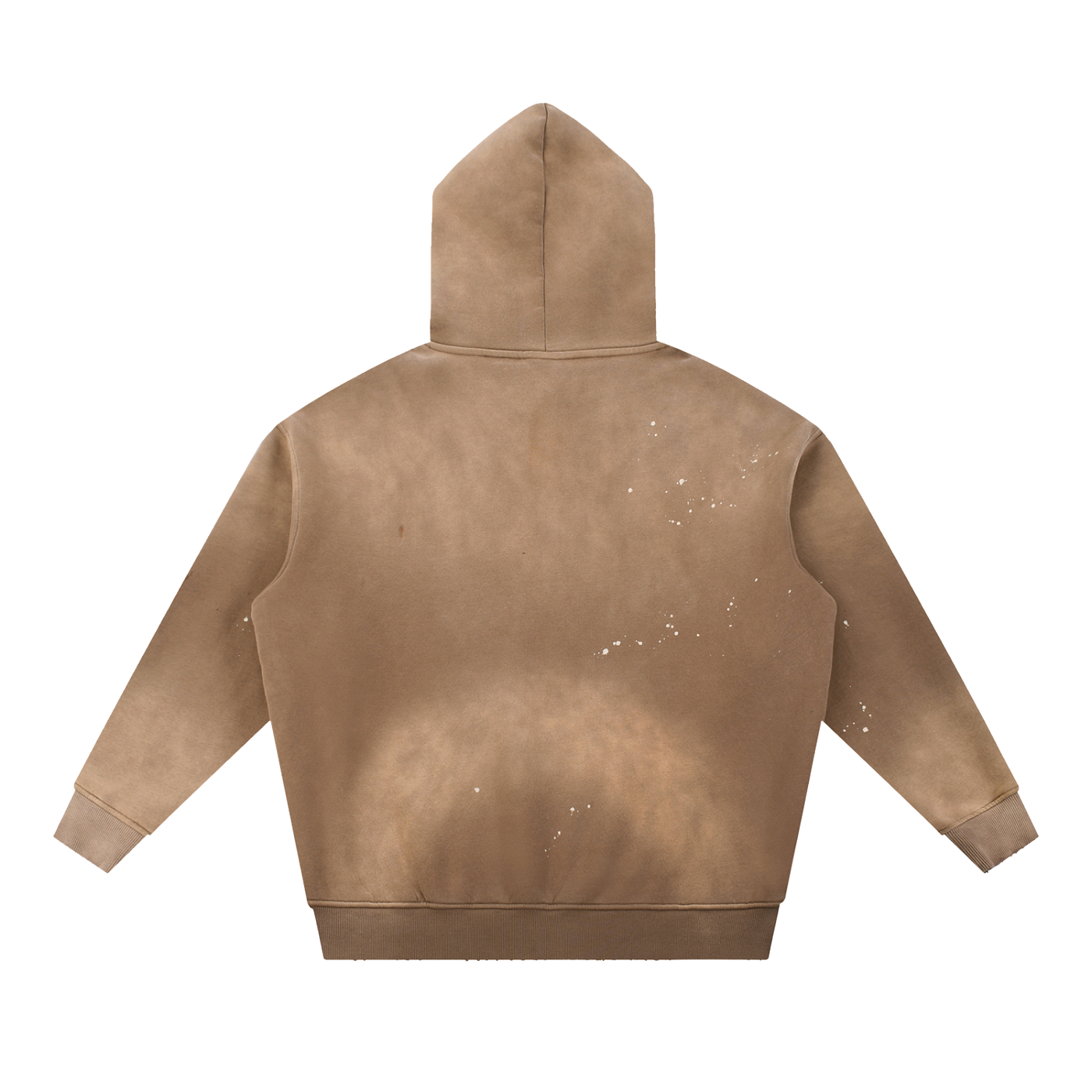 Unisex Vintage Washed Frayed Fleece Hoodie