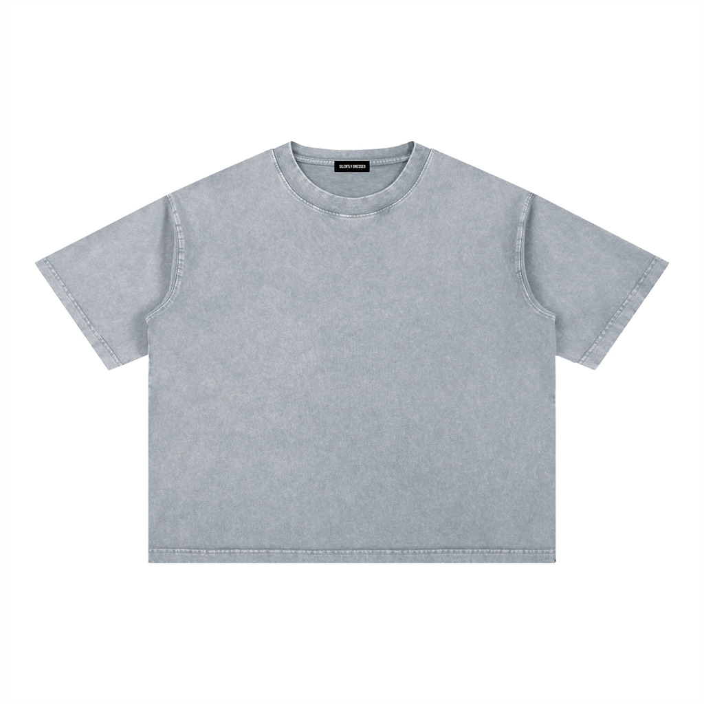 Unisex Mineral Wash Boxy Cotton T-Shirt