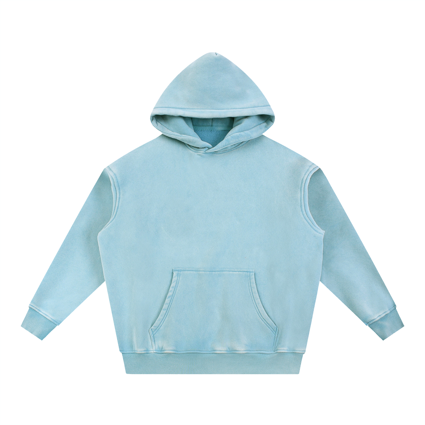 Unisex Snow Wash Fleece Oversize Hoodie