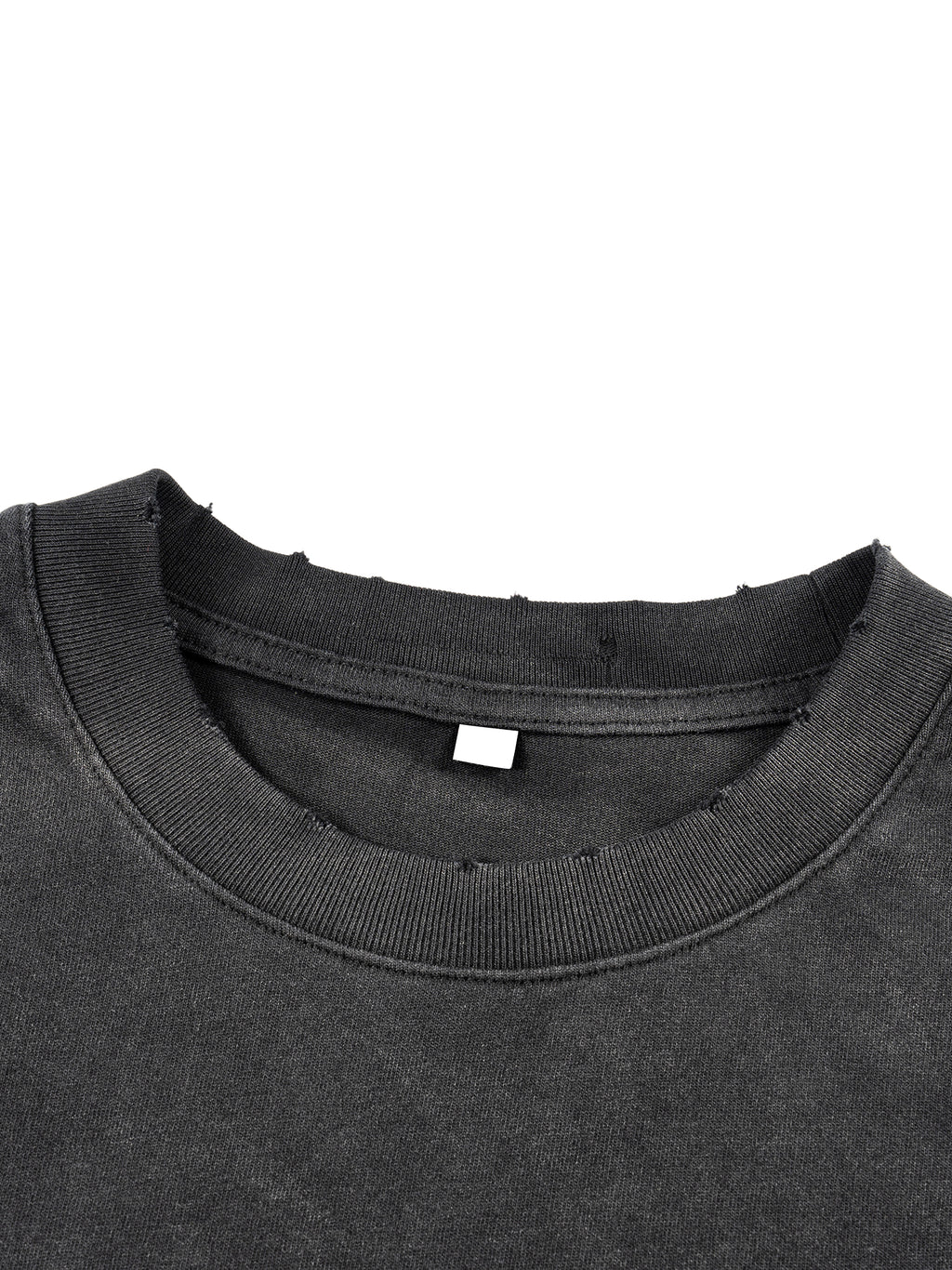 Unisex Sunfade Frayed Layered Long Sleeve T-Shirt
