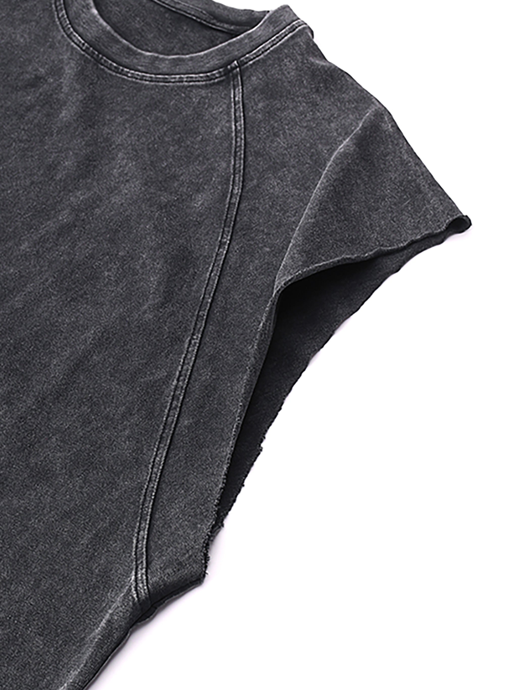 Unisex Snow Washed Longline Tank Top