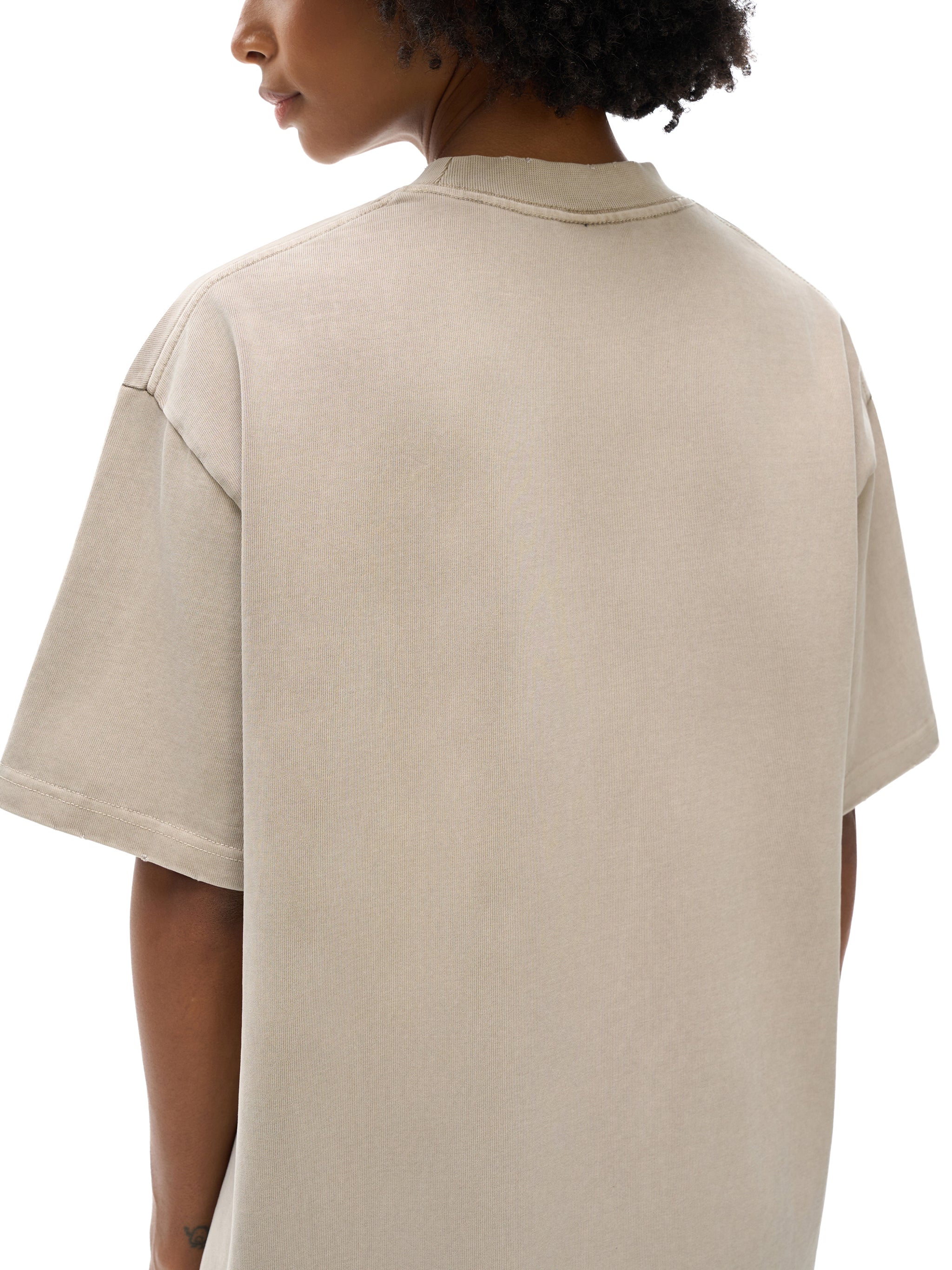 Heavyweight Vintage T-Shirt, Unisex Washed Cotton Streetwear Tee