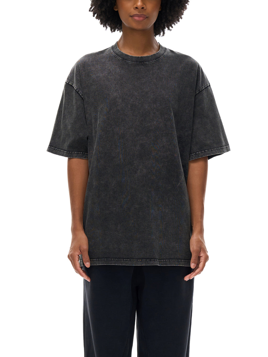 Unisex Snow Washed Oversized Cotton T-Shirt