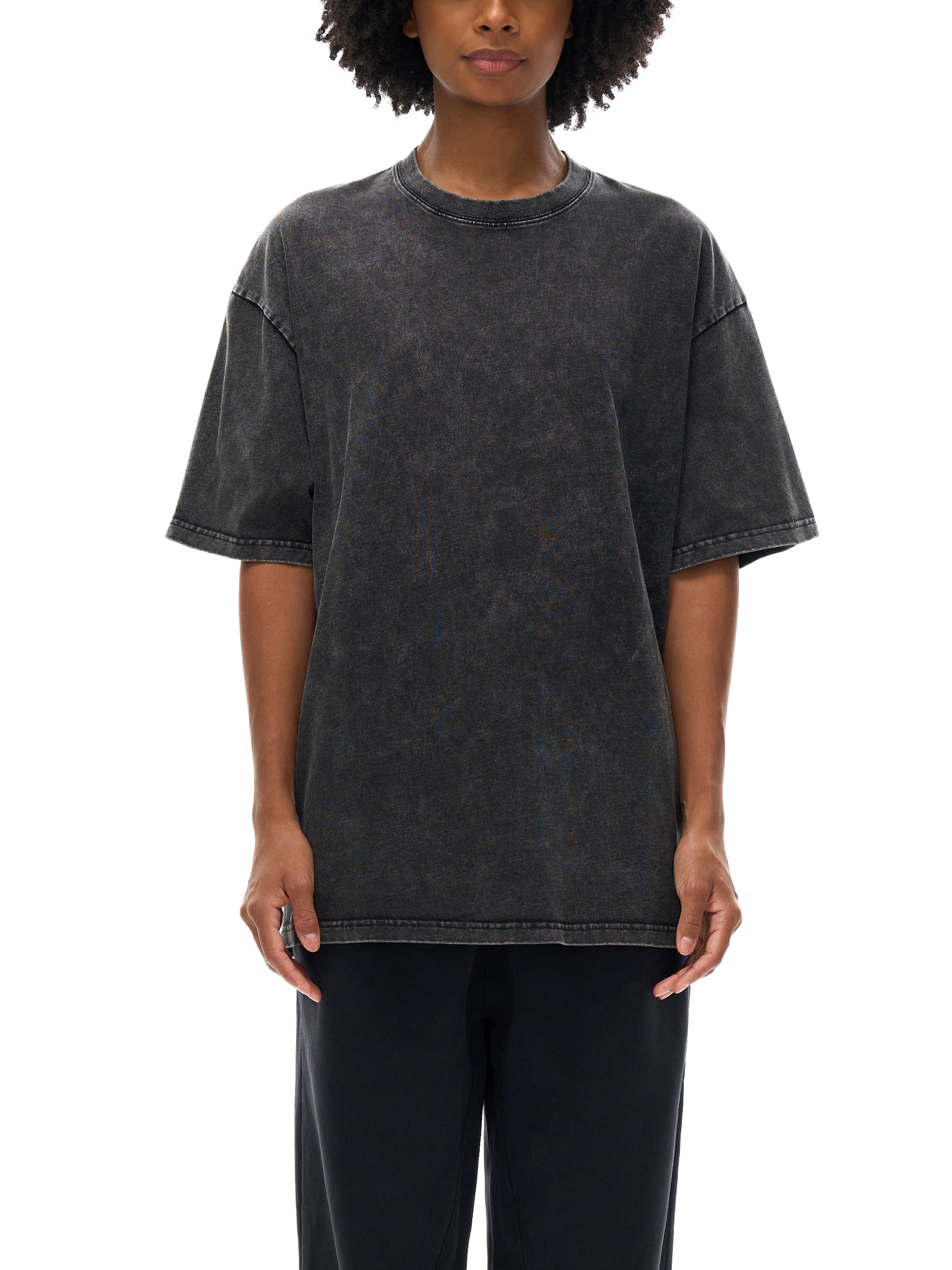 Unisex Snow Washed Oversized Cotton T-Shirt
