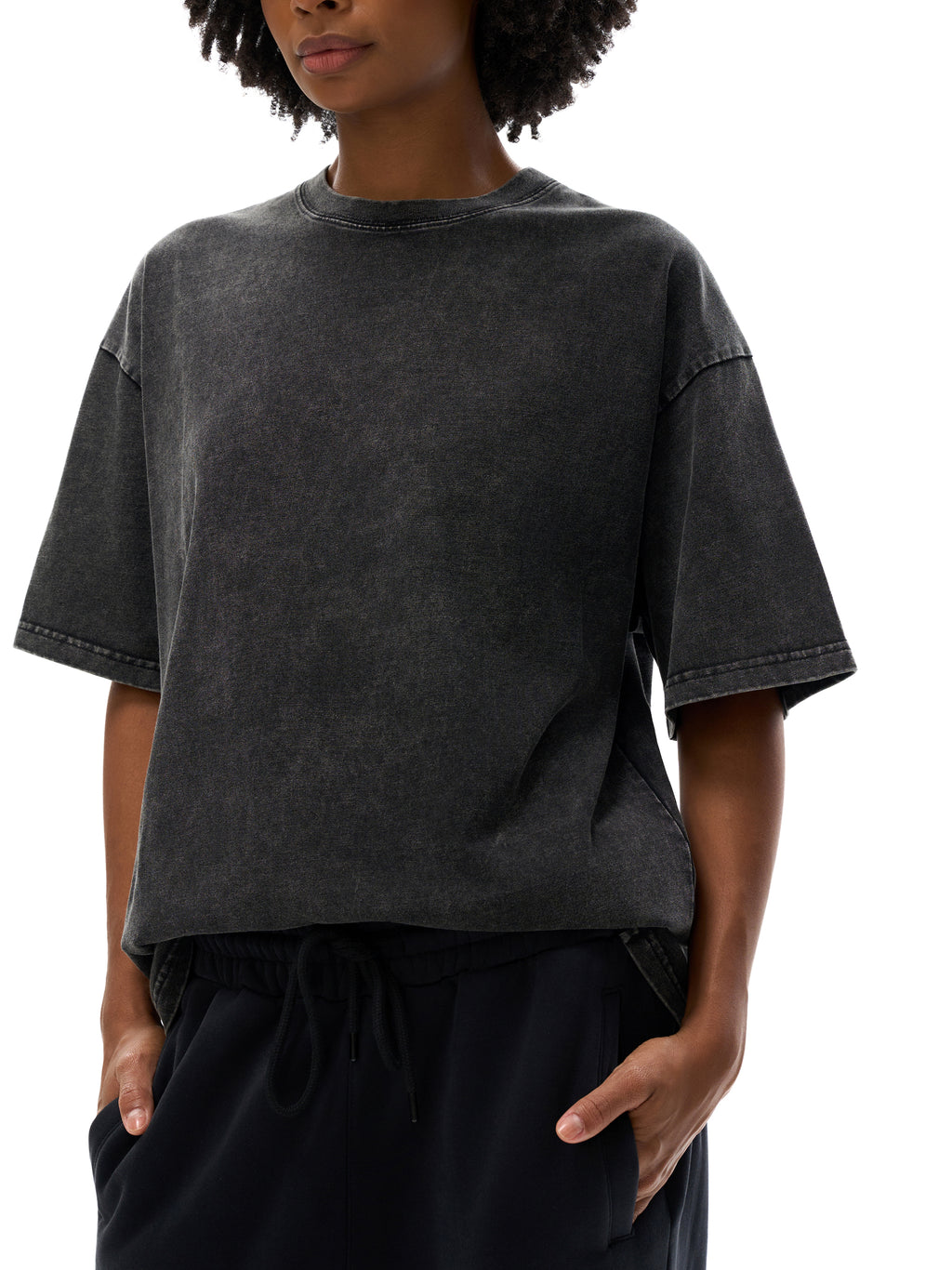 Unisex Snow Washed Oversized Cotton T-Shirt