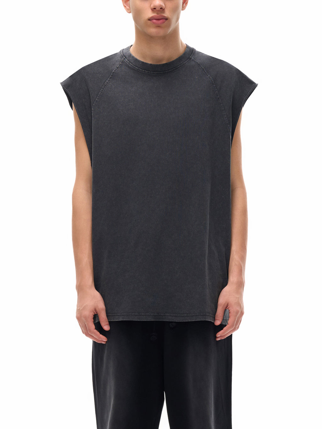 Unisex Snow Washed Longline Tank Top