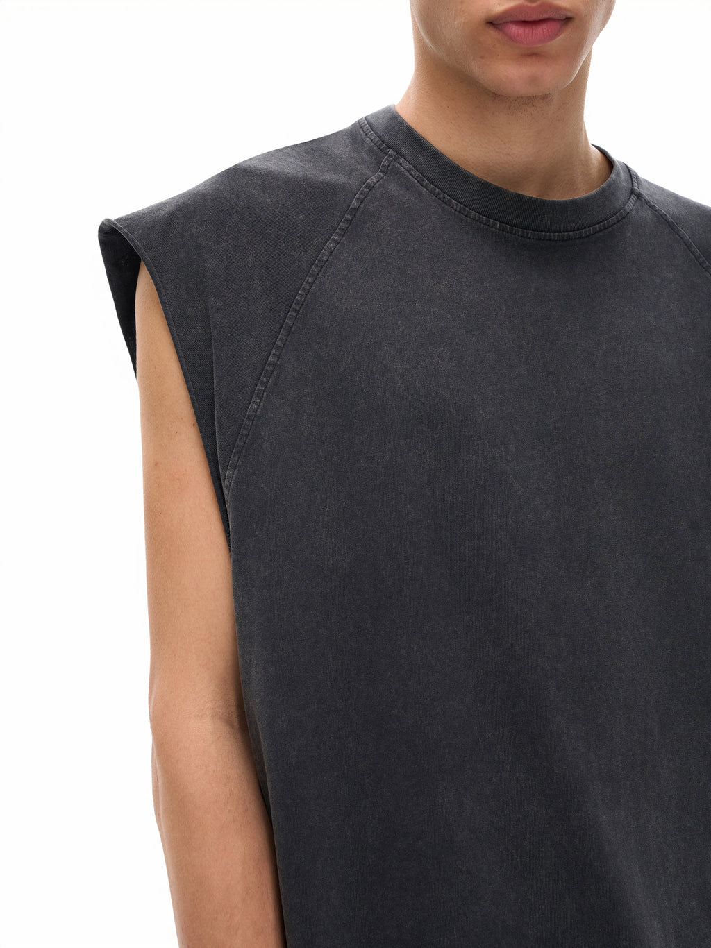 Unisex Snow Washed Longline Tank Top