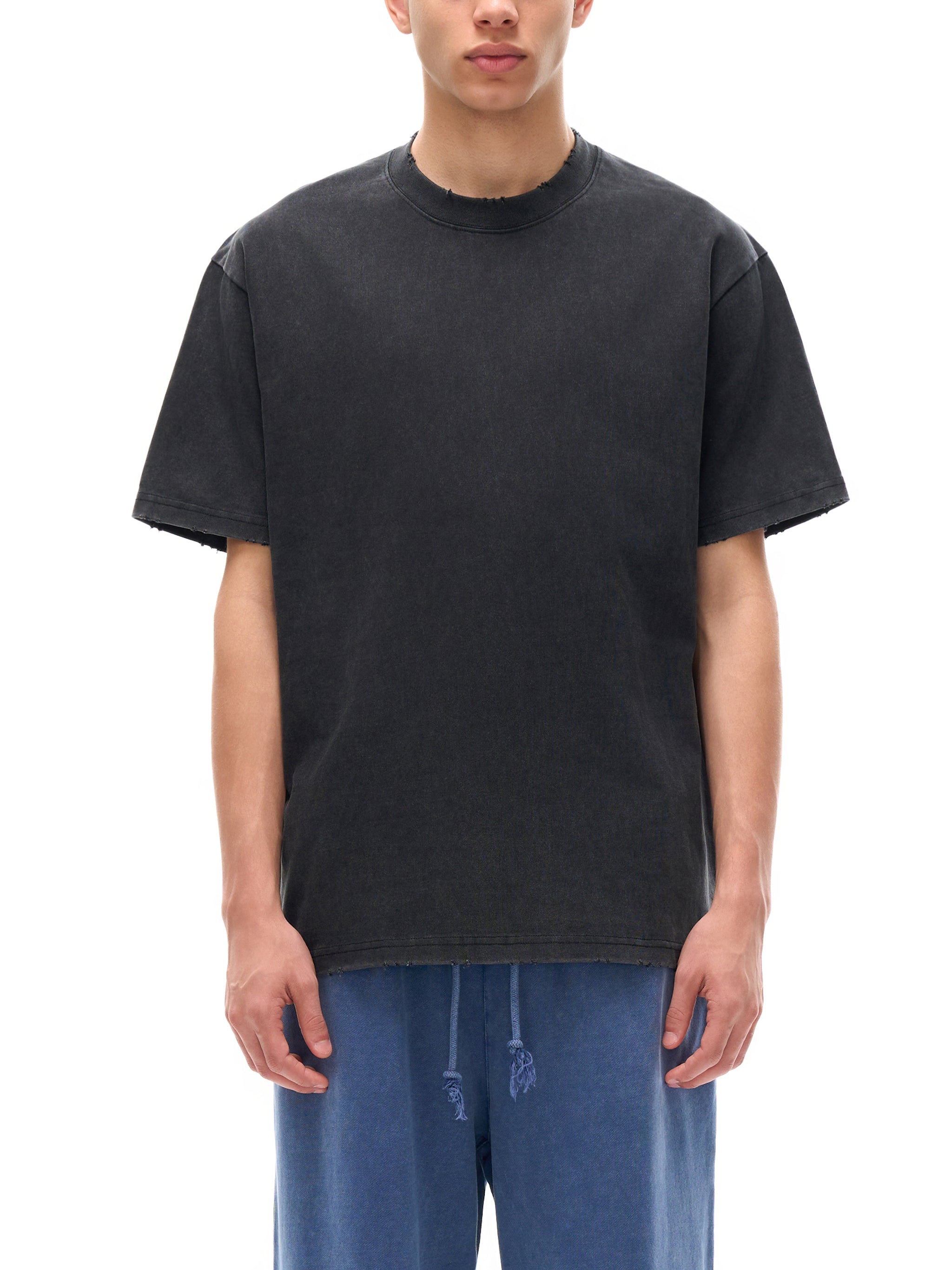 Heavyweight Vintage T-Shirt, Unisex Washed Cotton Streetwear Tee
