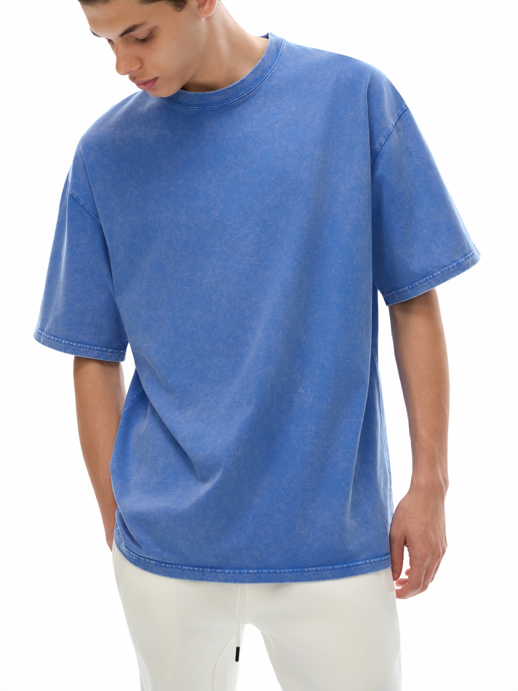 Unisex Snow Washed Oversized Cotton T-Shirt