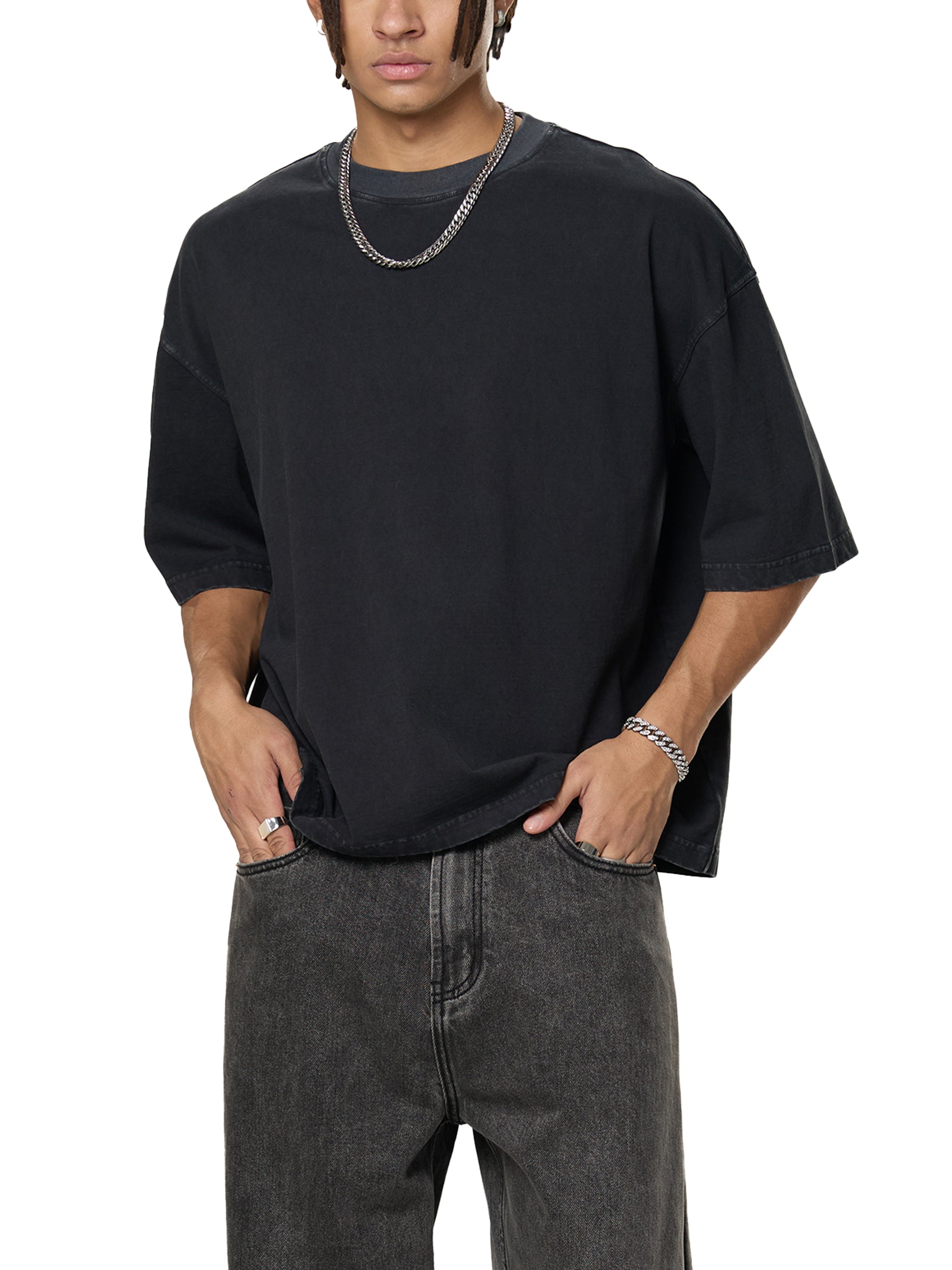 Unisex Vintage Washed Boxy T-Shirt
