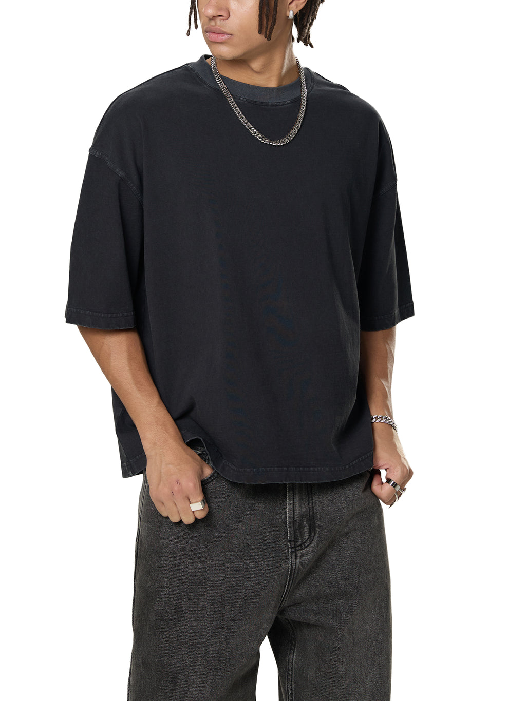 Unisex Vintage Washed Boxy T-Shirt