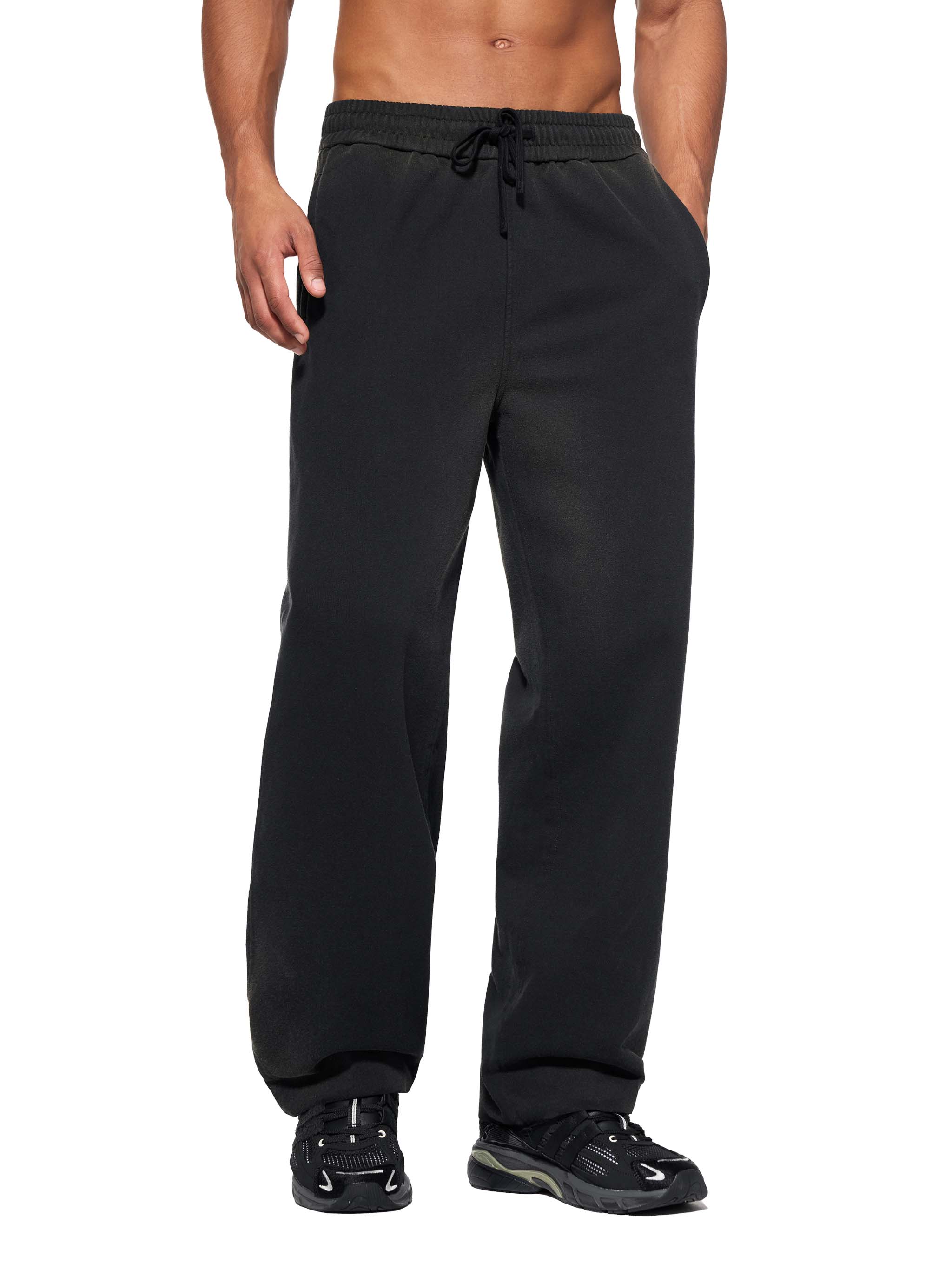 Unisex Sun Fade Raw Edge Straight-Leg Sweatpants