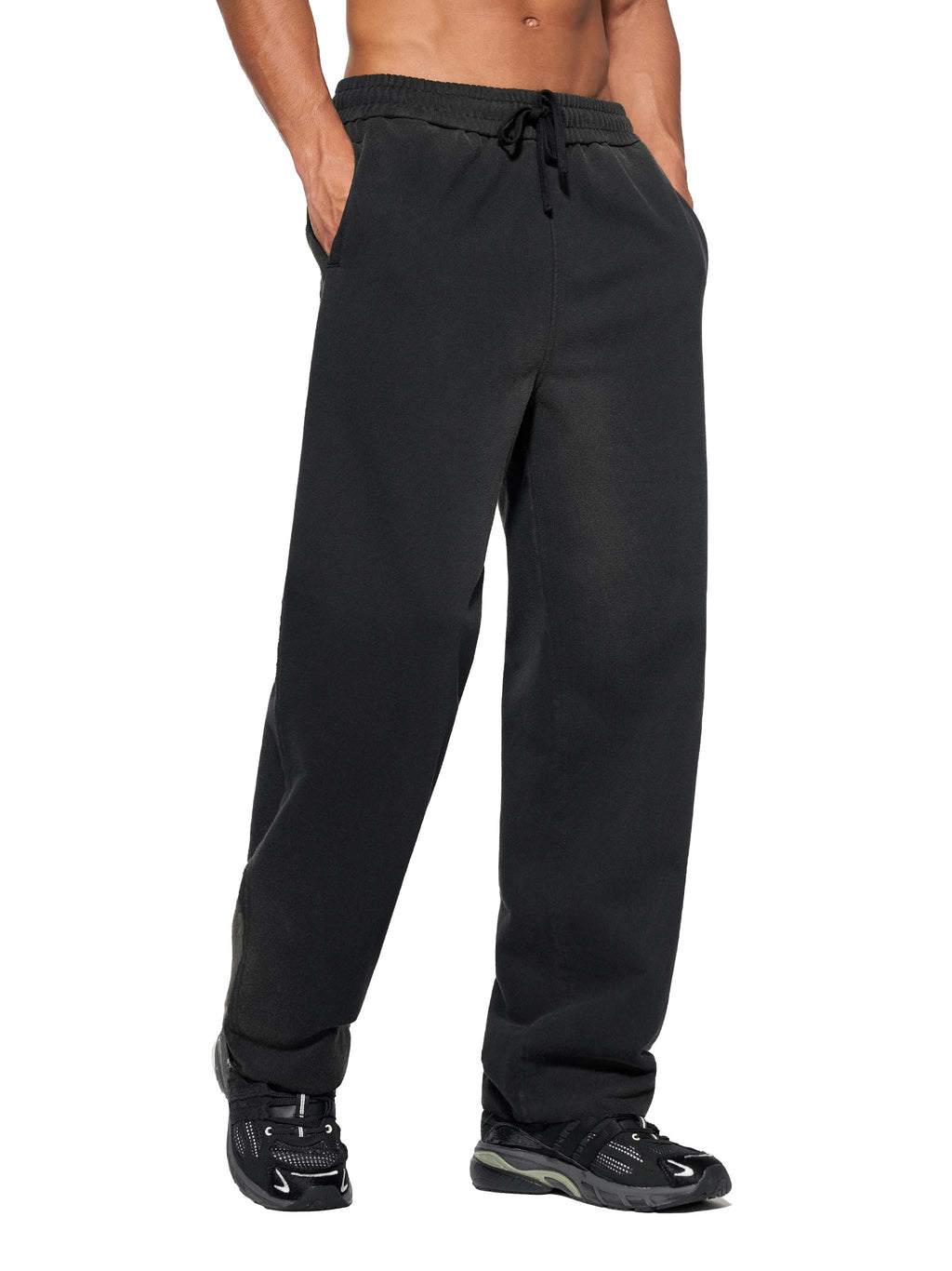 Unisex Sun Fade Raw Edge Straight-Leg Sweatpants