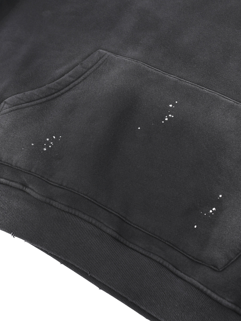 Unisex Vintage Washed Frayed Fleece Hoodie
