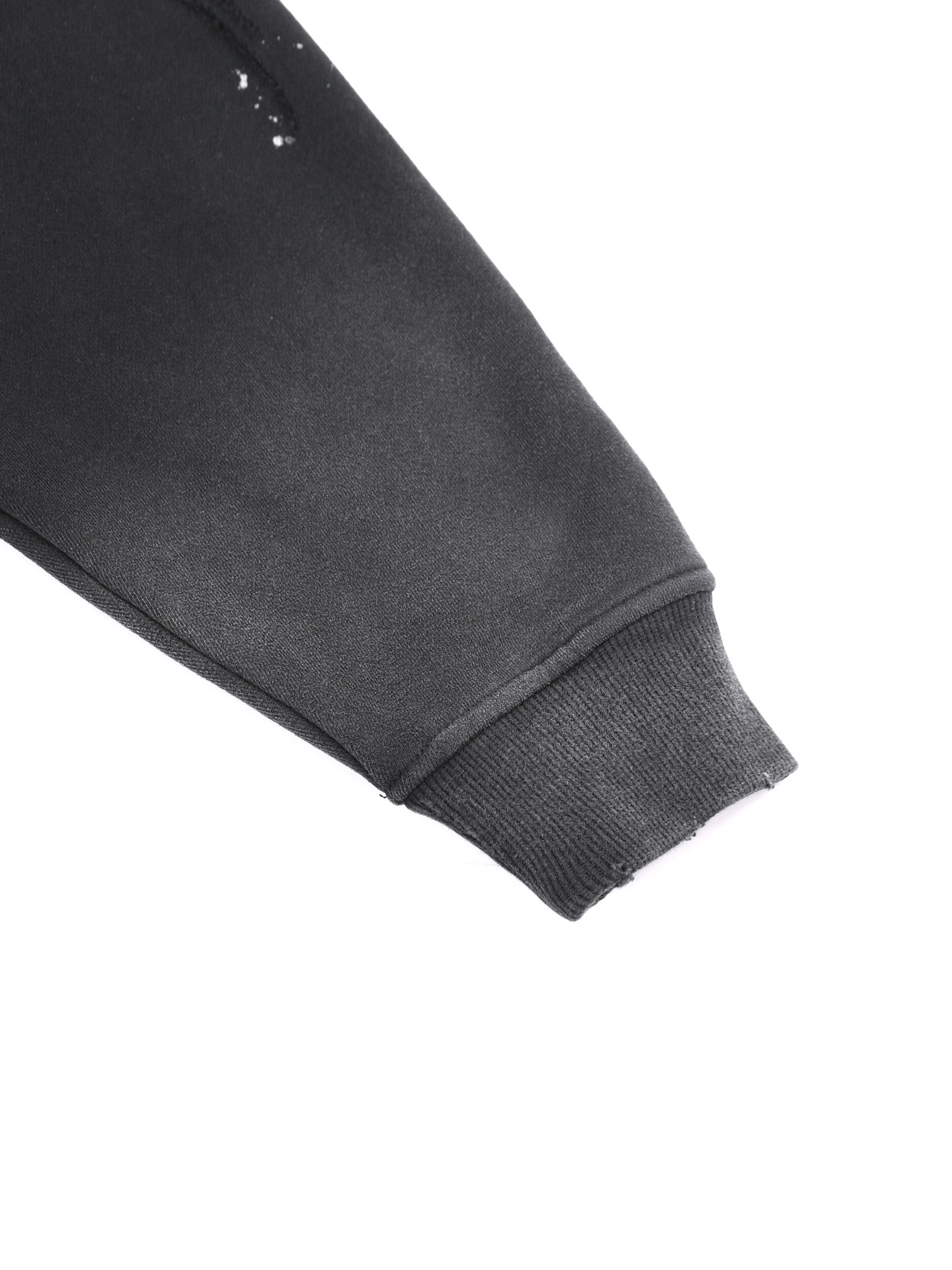Unisex Vintage Washed Frayed Fleece Hoodie