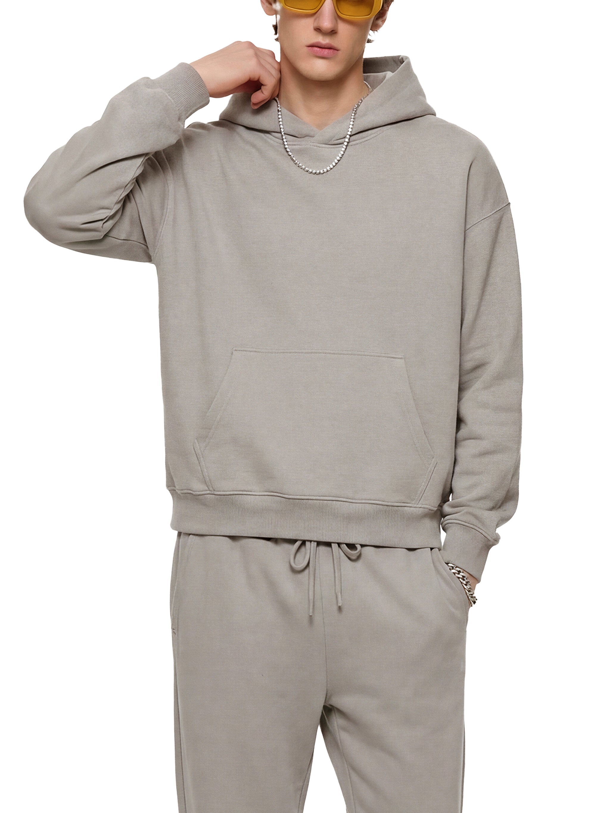 Unisex Essential Boxy Heavyweight Drop-Shoulder Hoodie
